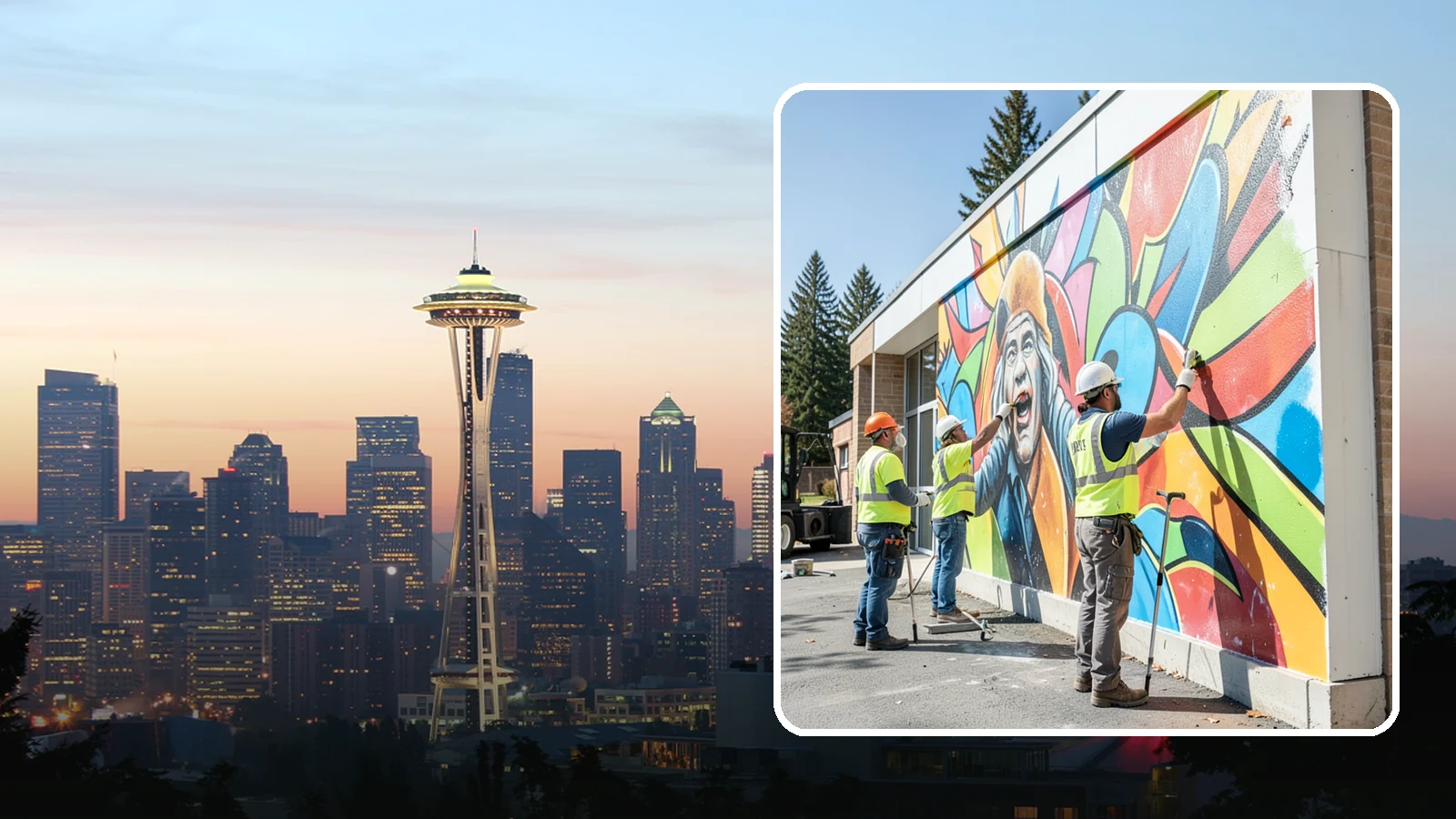 Mural Protection Coating in Seattle, King County, WA - Clear anti-graffiti coatings that shield public murals while preserving the original artwork.