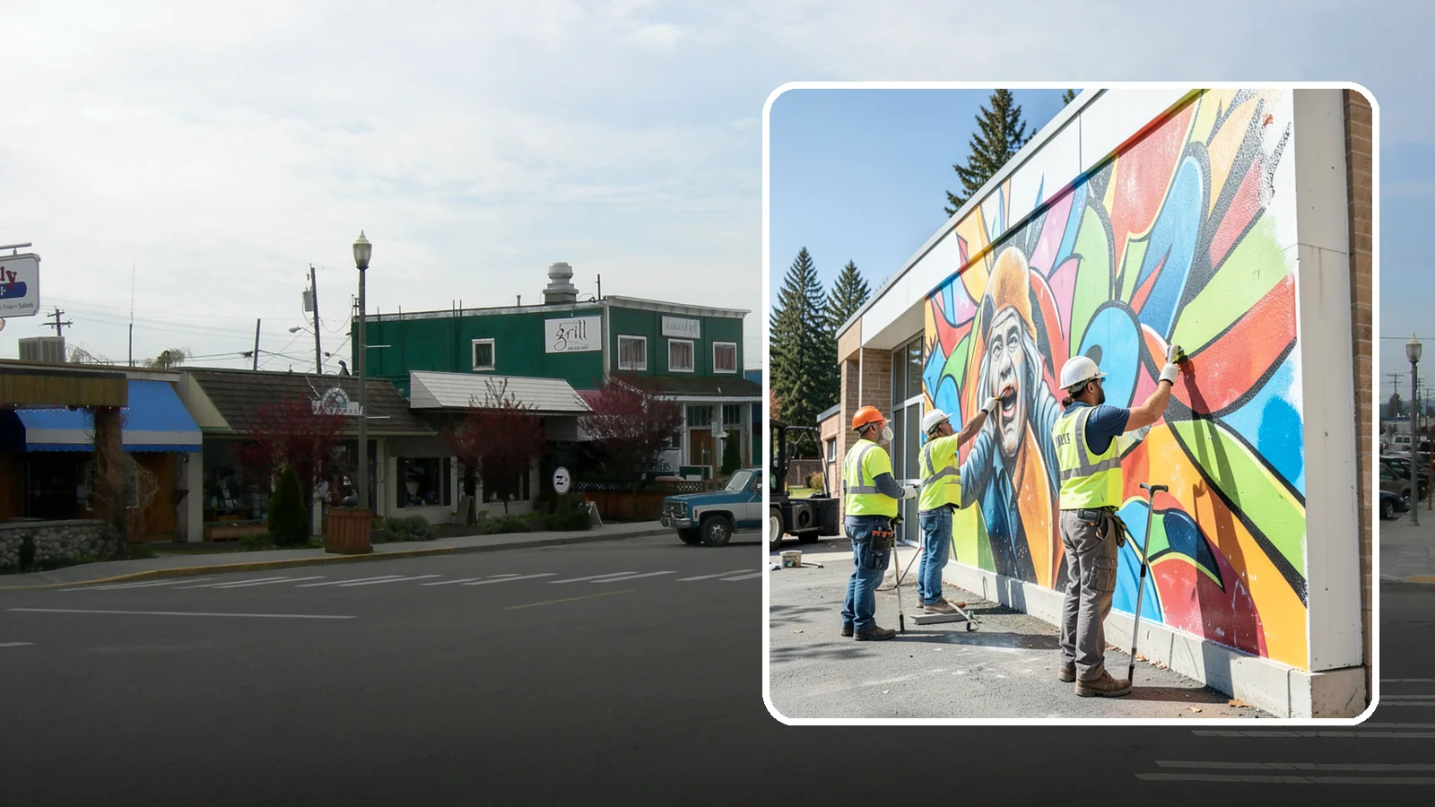 Mural Protection Coating in Stanwood, Snohomish County, WA - Clear anti-graffiti coatings that shield public murals while preserving the original artwork.