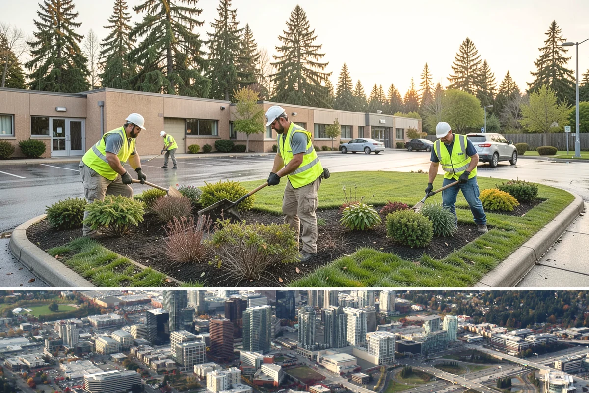Natural Area Restoration in Bellevue, King County, WA - Native planting is scheduled for the fall and winter wet season so plants establish before summer drought stress.