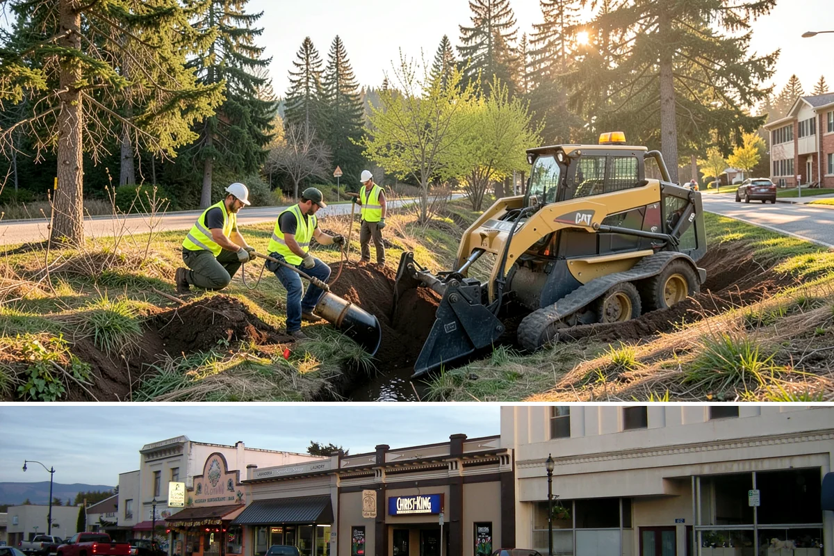 Natural Area Restoration in Burlington, Skagit County, WA - Native planting is scheduled for the fall and winter wet season so plants establish before summer drought stress.
