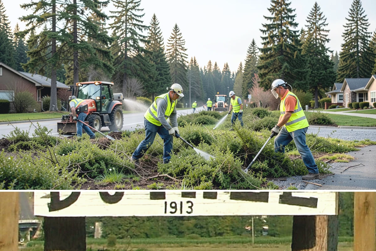 Natural Area Restoration in Duvall, King County, WA - Native planting is scheduled for the fall and winter wet season so plants establish before summer drought stress.
