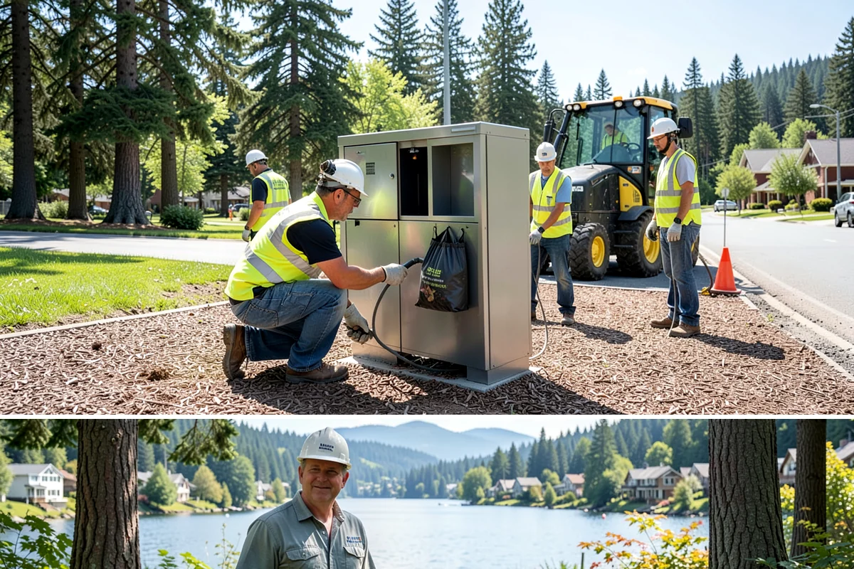 Natural Area Restoration in Milton, King County, WA - Native planting is scheduled for the fall and winter wet season so plants establish before summer drought stress.