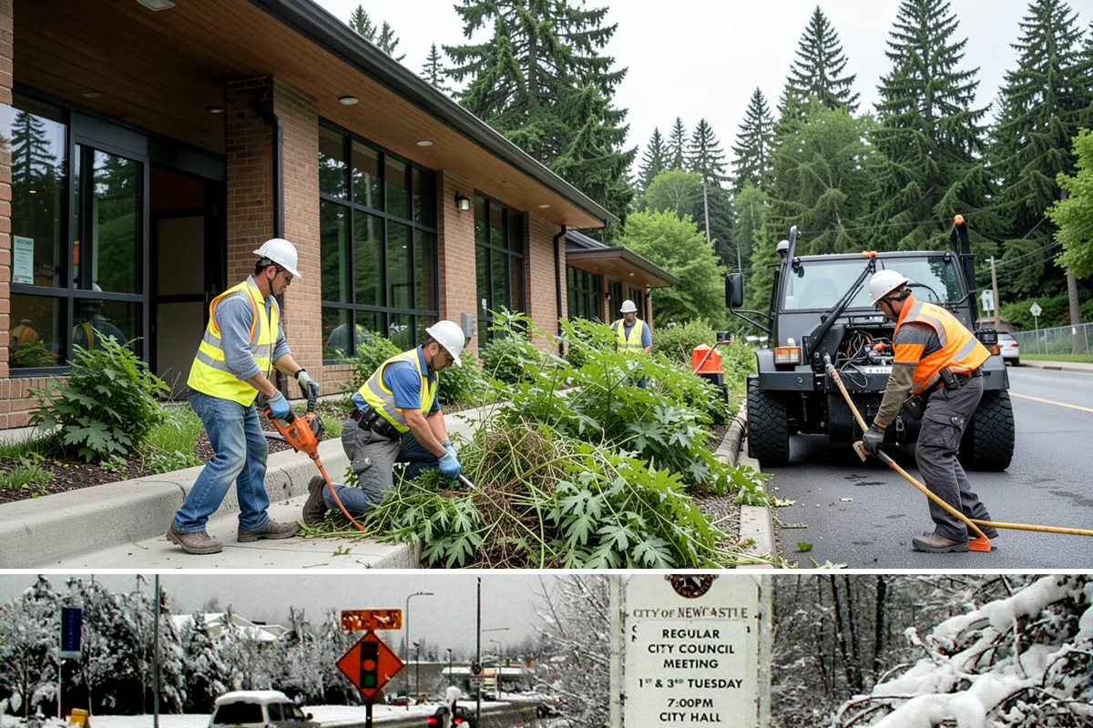 Natural Area Restoration in Newcastle, King County, WA - Native planting is scheduled for the fall and winter wet season so plants establish before summer drought stress.