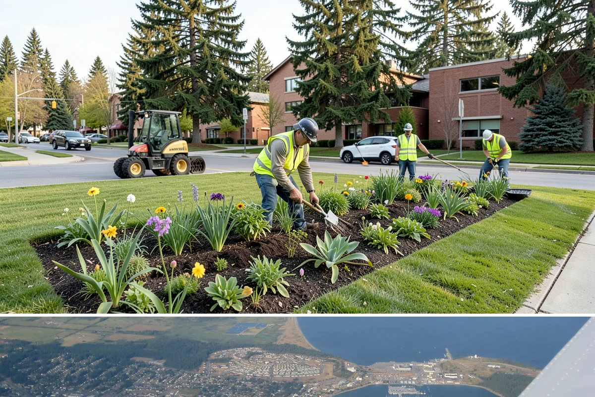 Natural Area Restoration in Oak Harbor, Island County, WA - Native planting is scheduled for the fall and winter wet season so plants establish before summer drought stress.