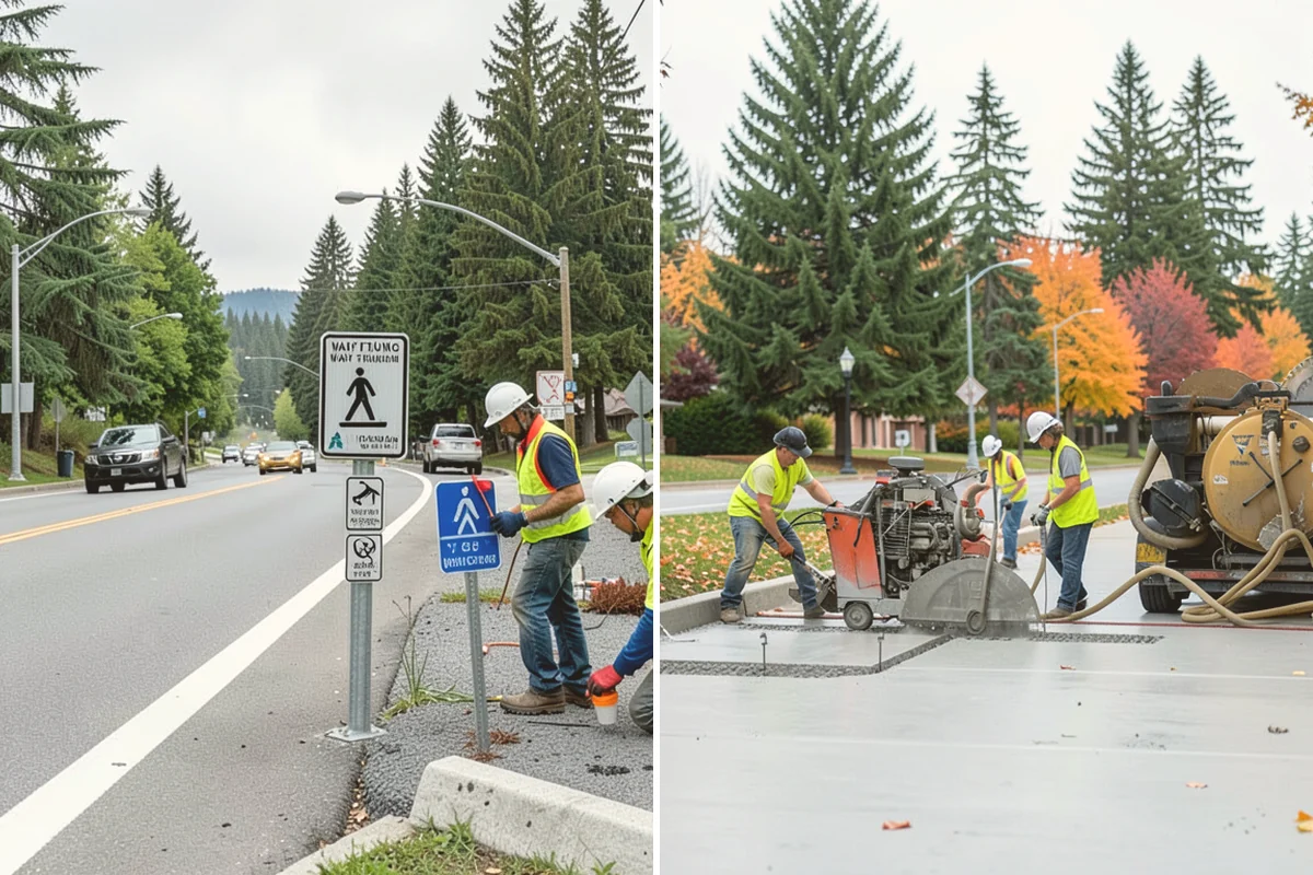 No Parking Sign Installation in Algona, King County, WA - Confirm restriction text, hours, and extent against the ordinance