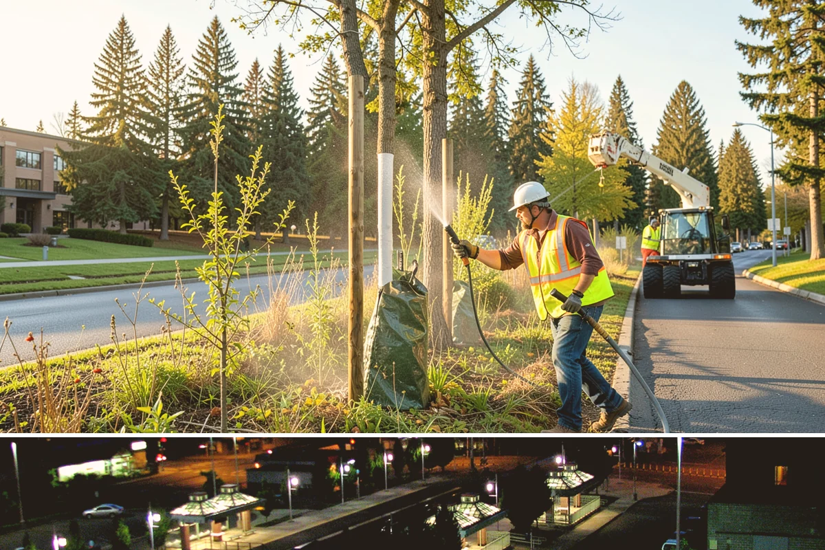 No Parking Sign Installation in Auburn, King County, WA - No-parking signage is installed year-round, with new-post foundation work favored during drier ground conditions.