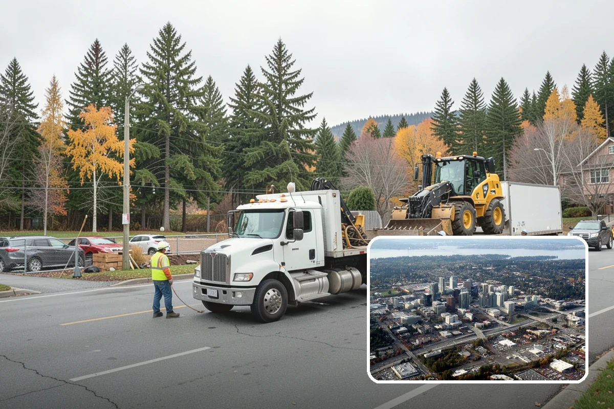 No Parking Sign Installation in Bellevue, King County, WA - Supports enforceable parking restrictions with correct signage