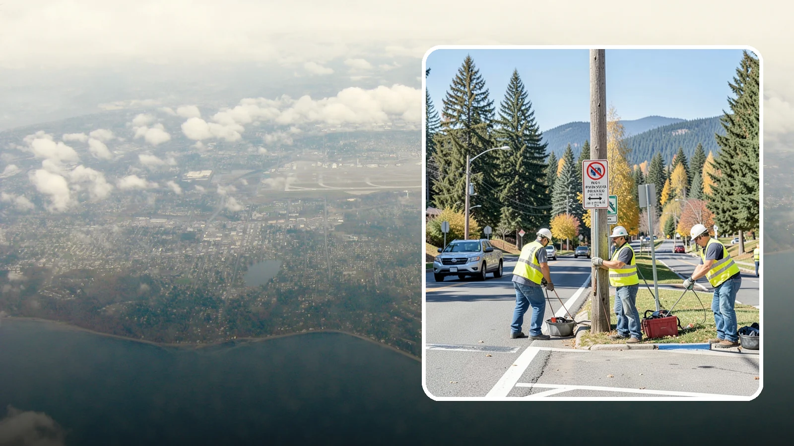 No Parking Sign Installation in Burien, King County, WA - Installation of regulatory no-parking and restricted-parking signs to support enforcement and clear-zone access.
