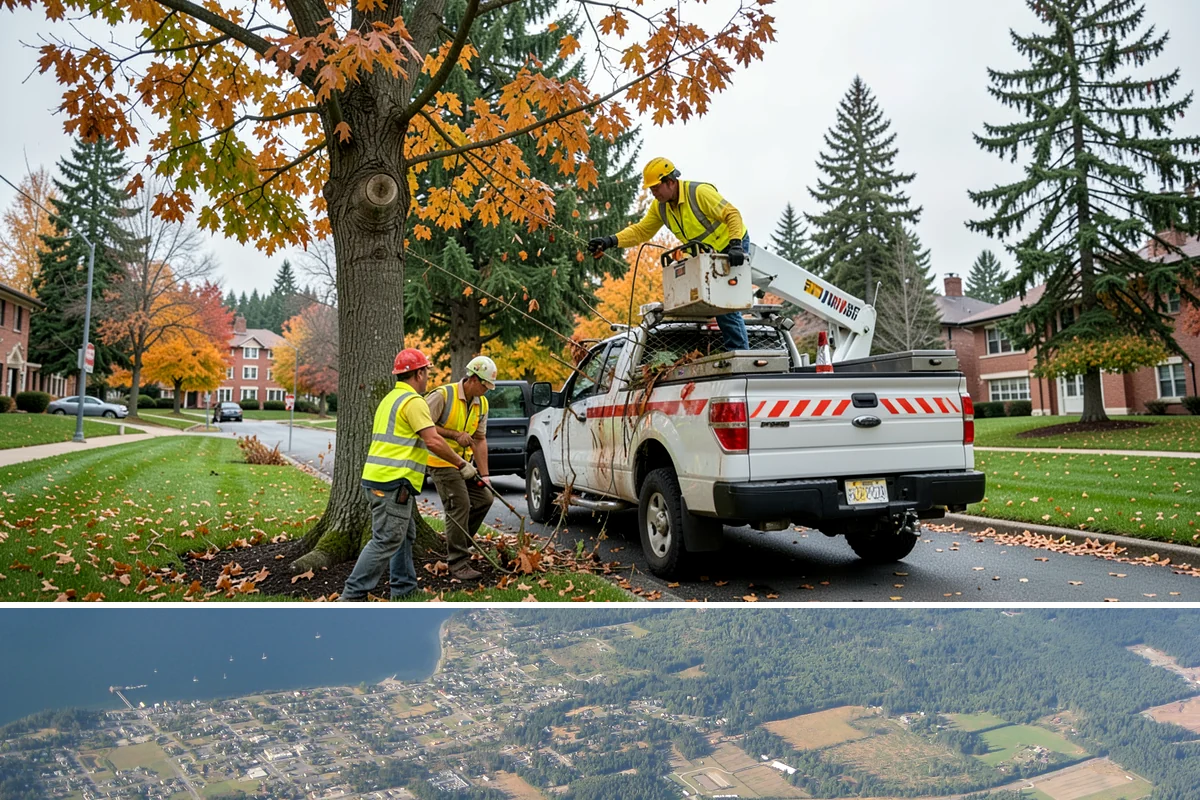 No Parking Sign Installation in Coupeville, Island County, WA - No-parking signage is installed year-round, with new-post foundation work favored during drier ground conditions.