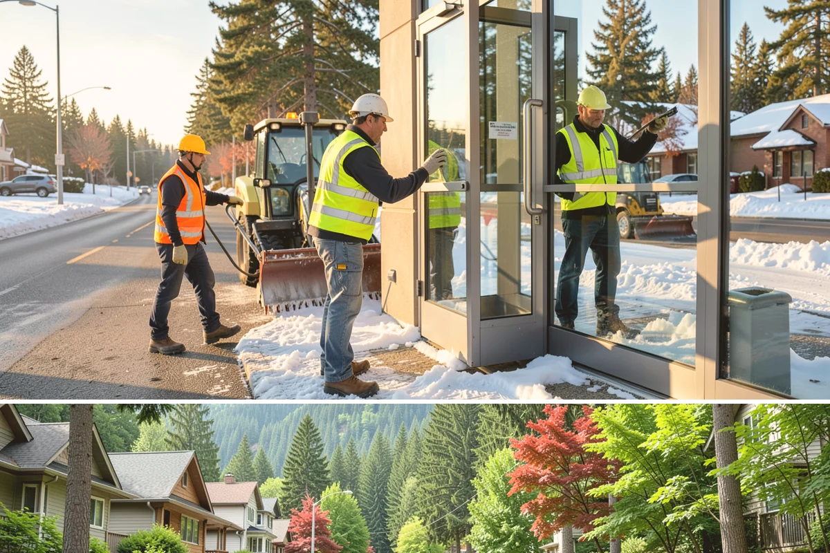 No Parking Sign Installation in Darrington, Snohomish County, WA - No-parking signage is installed year-round, with new-post foundation work favored during drier ground conditions.