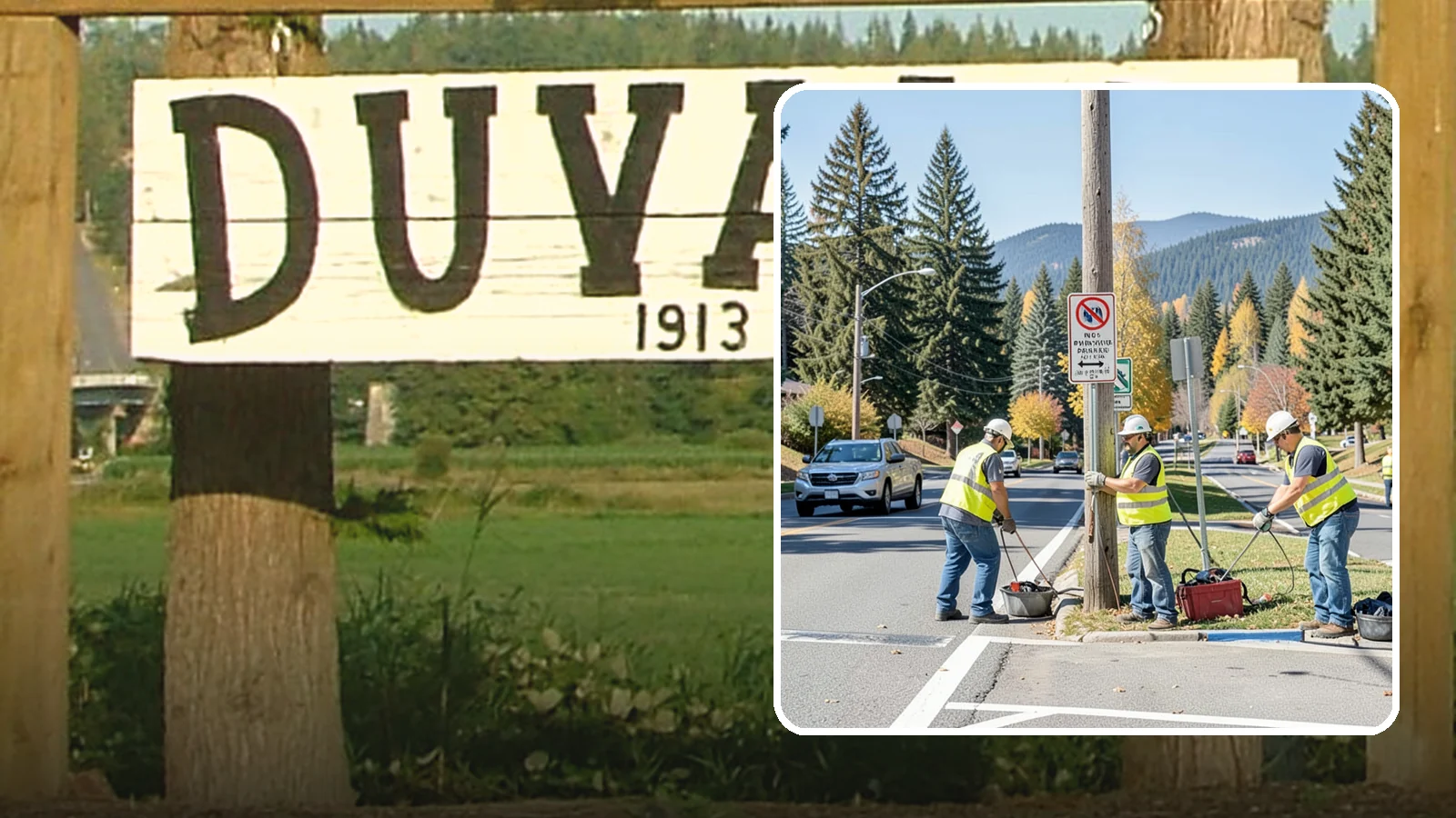 No Parking Sign Installation in Duvall, King County, WA - Installation of regulatory no-parking and restricted-parking signs to support enforcement and clear-zone access.