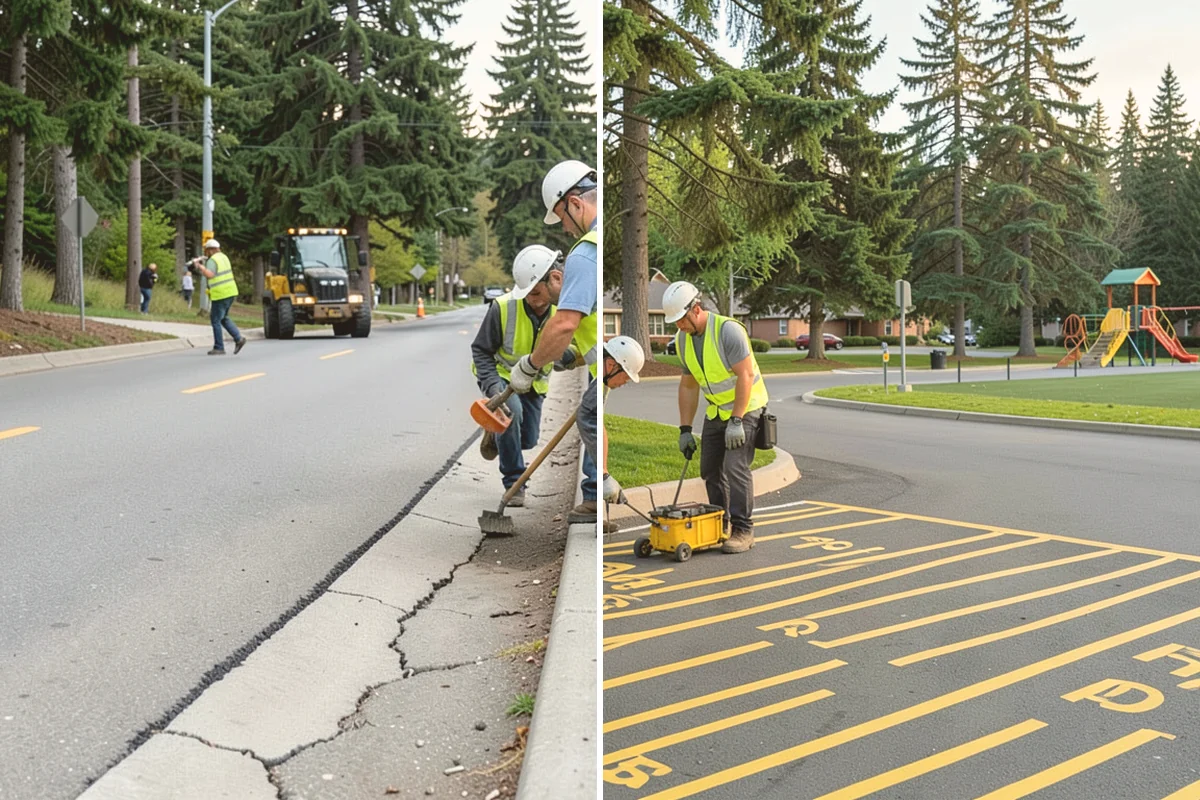 No Parking Sign Installation in Fife, Pierce County, WA - Confirm restriction text, hours, and extent against the ordinance