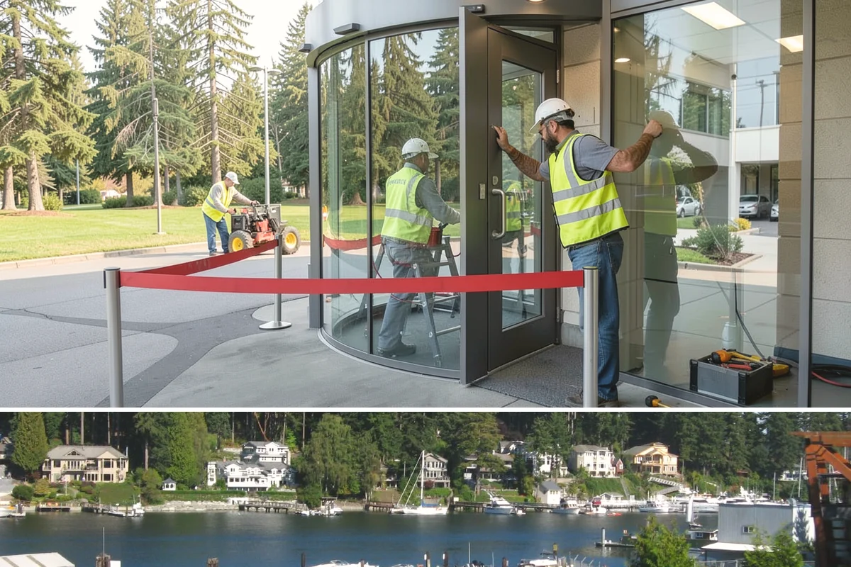 No Parking Sign Installation in Gig Harbor, Pierce County, WA - No-parking signage is installed year-round, with new-post foundation work favored during drier ground conditions.