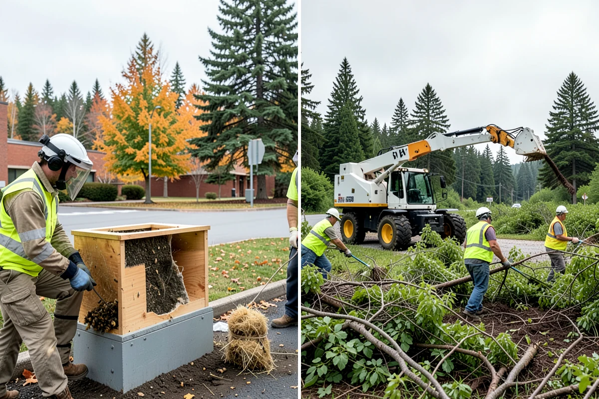 No Parking Sign Installation in Lake Forest Park, King County, WA - Confirm restriction text, hours, and extent against the ordinance