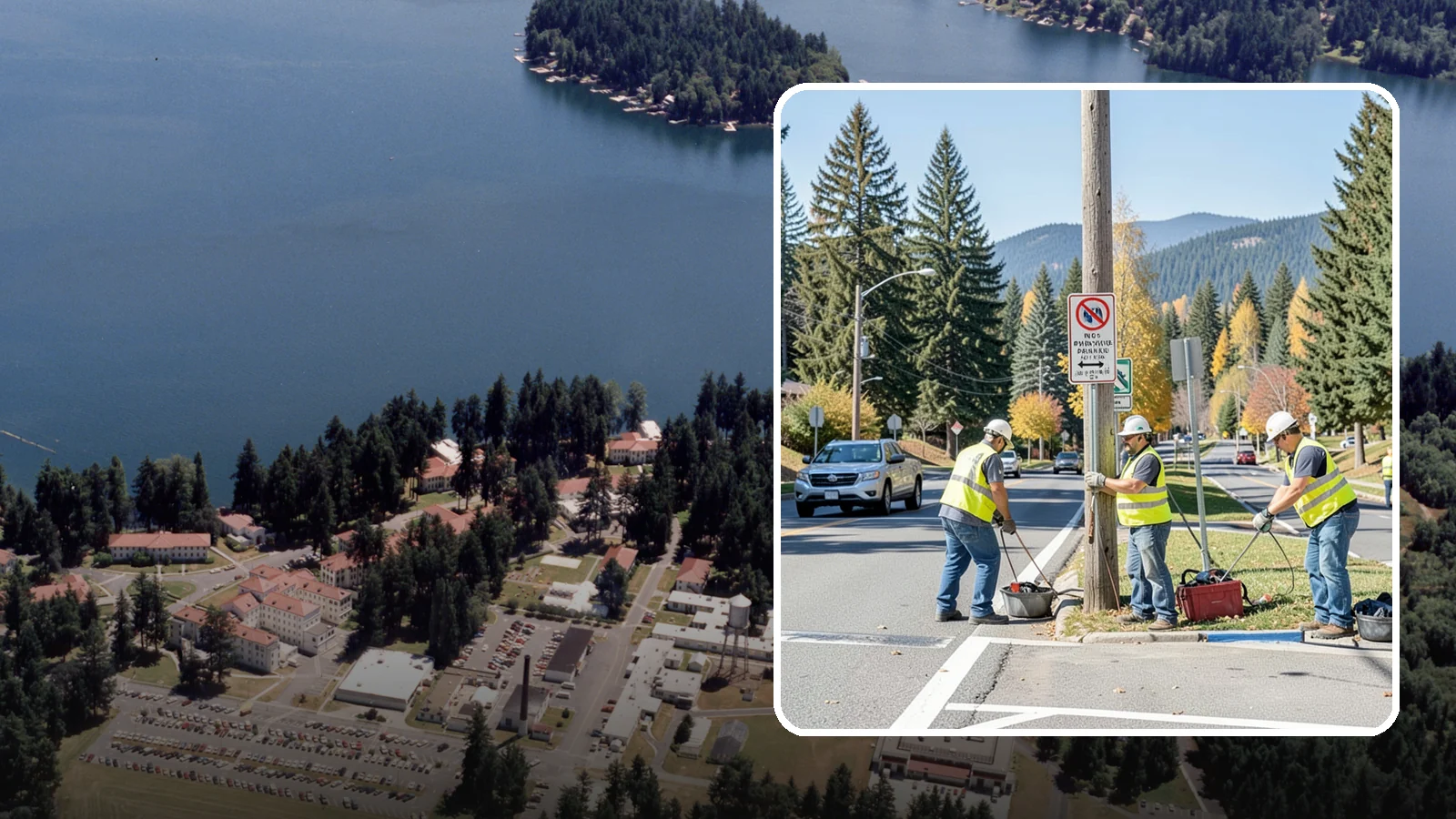 No Parking Sign Installation in Lakewood, Pierce County, WA - Installation of regulatory no-parking and restricted-parking signs to support enforcement and clear-zone access.