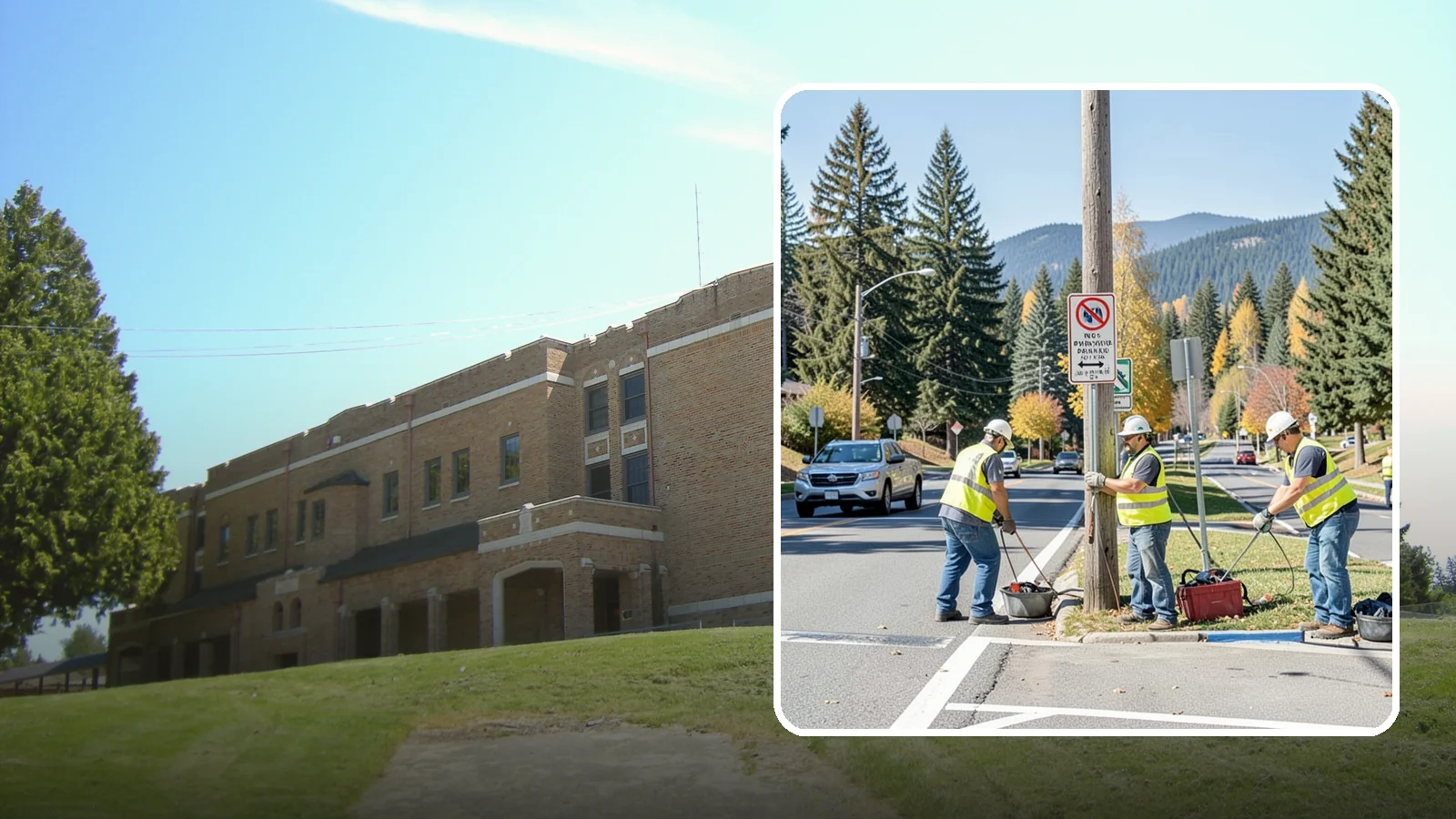 No Parking Sign Installation in Maple Valley, King County, WA - Installation of regulatory no-parking and restricted-parking signs to support enforcement and clear-zone access.