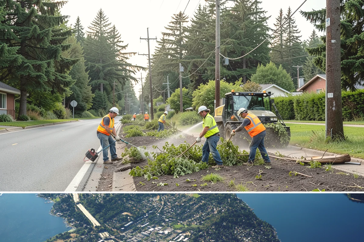 No Parking Sign Installation in Mercer Island, King County, WA - No-parking signage is installed year-round, with new-post foundation work favored during drier ground conditions.