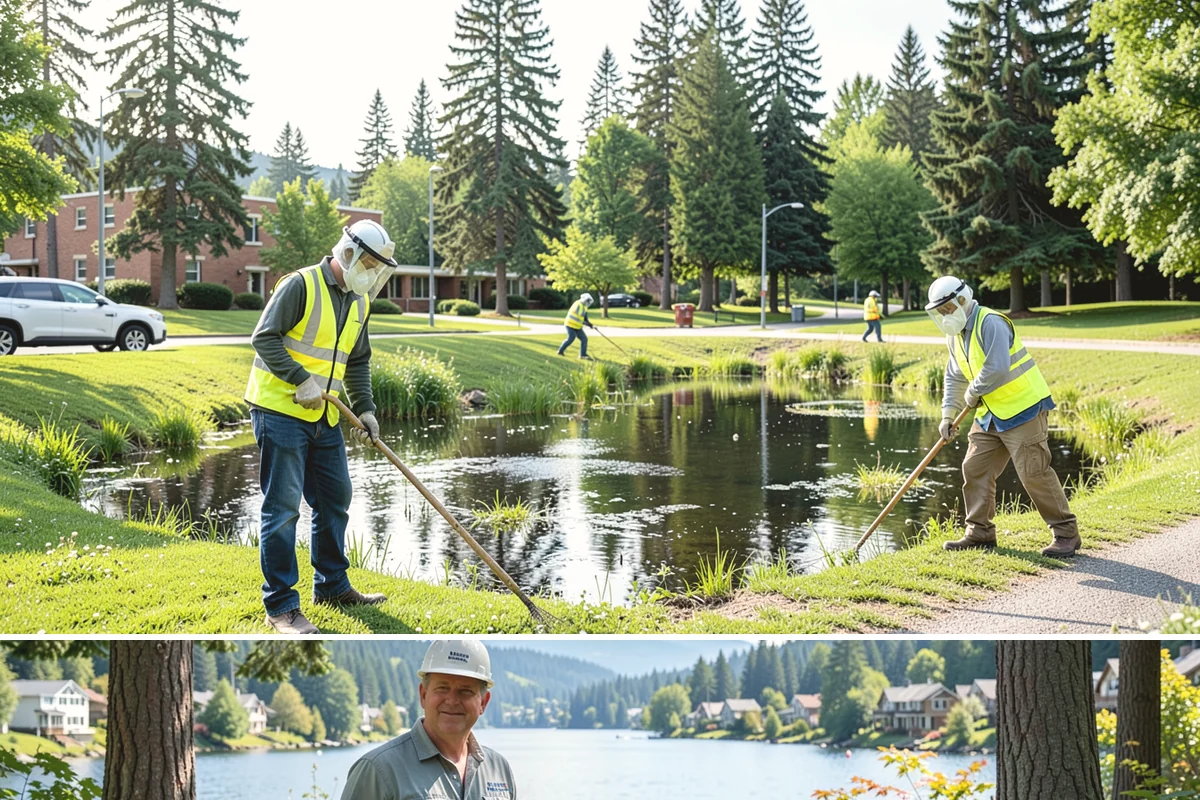 No Parking Sign Installation in Milton, King County, WA - No-parking signage is installed year-round, with new-post foundation work favored during drier ground conditions.