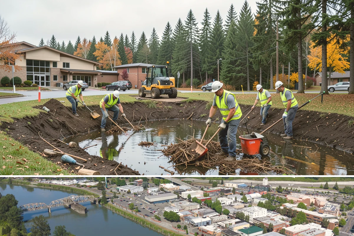 No Parking Sign Installation in Mount Vernon, Skagit County, WA - No-parking signage is installed year-round, with new-post foundation work favored during drier ground conditions.