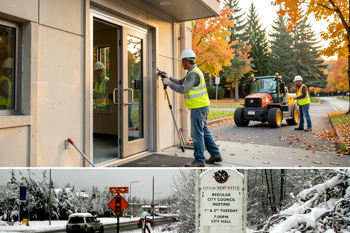 No Parking Sign Installation in Newcastle, King County, WA - No-parking signage is installed year-round, with new-post foundation work favored during drier ground conditions.