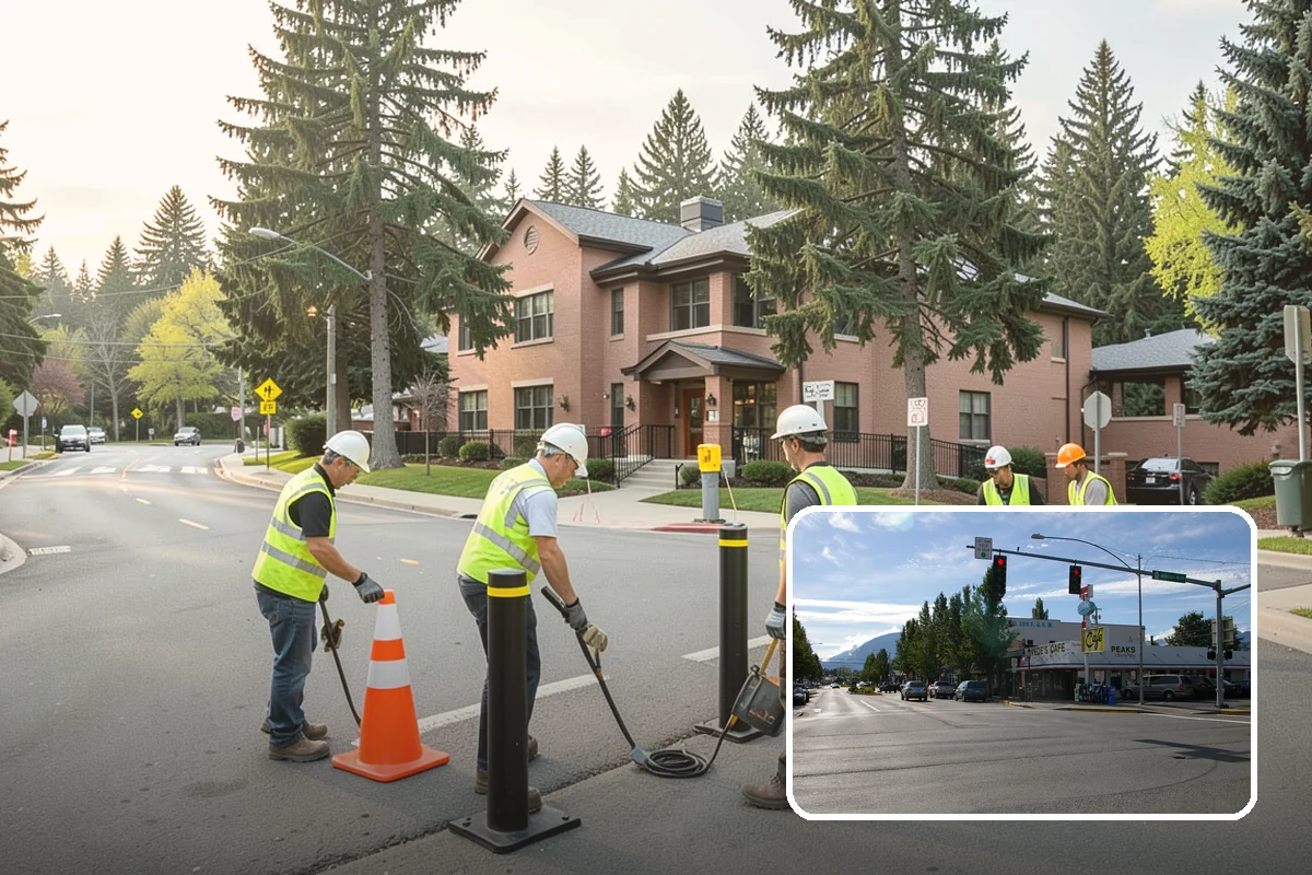 No Parking Sign Installation in North Bend, King County, WA - Supports enforceable parking restrictions with correct signage