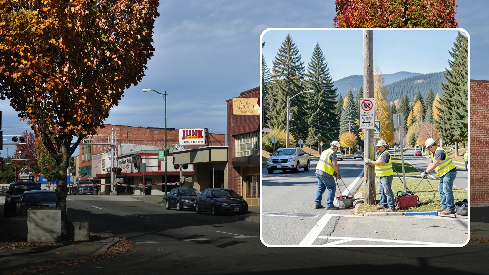 No Parking Sign Installation in Puyallup, Pierce County, WA - Installation of regulatory no-parking and restricted-parking signs to support enforcement and clear-zone access.