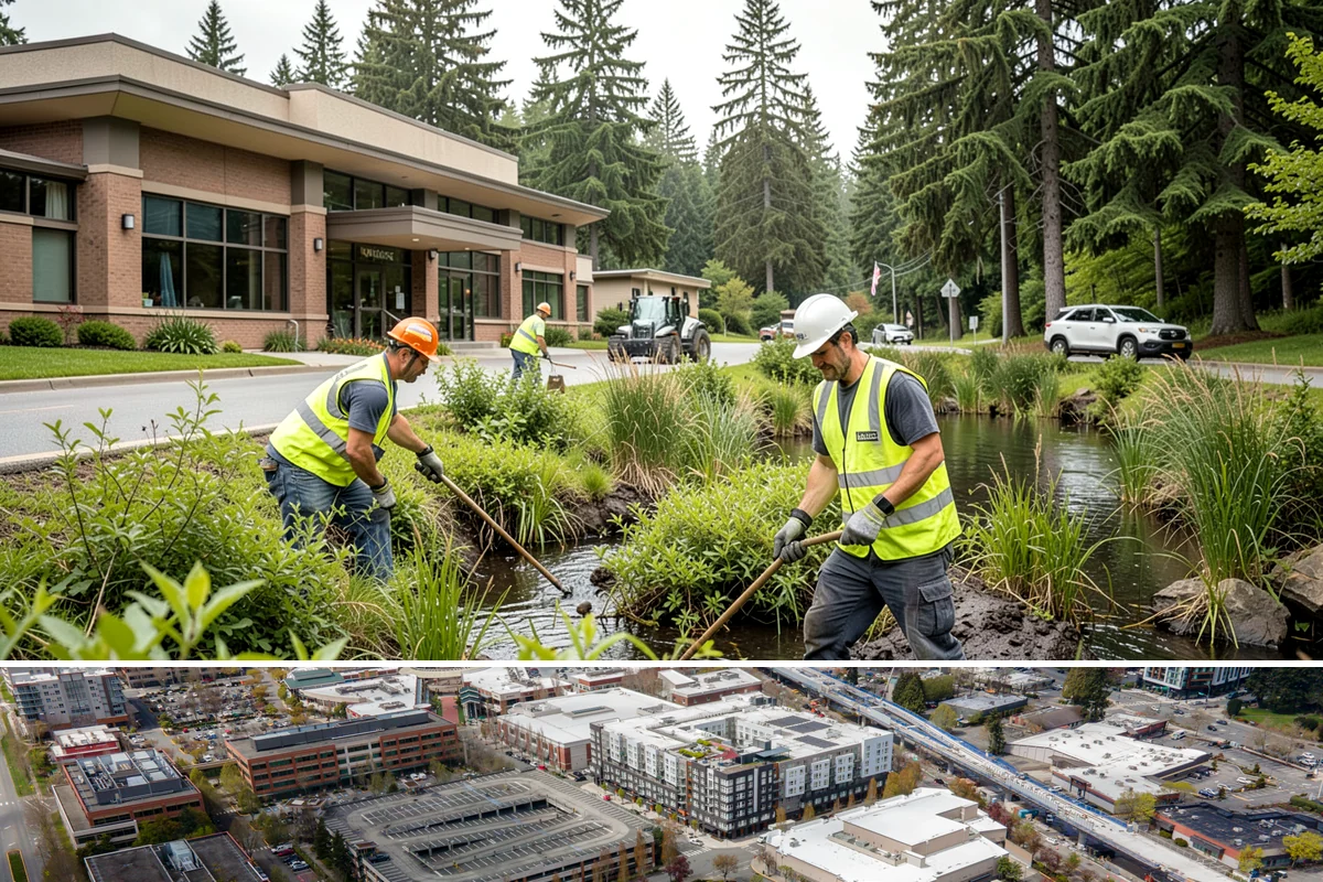 No Parking Sign Installation in Redmond, King County, WA - No-parking signage is installed year-round, with new-post foundation work favored during drier ground conditions.