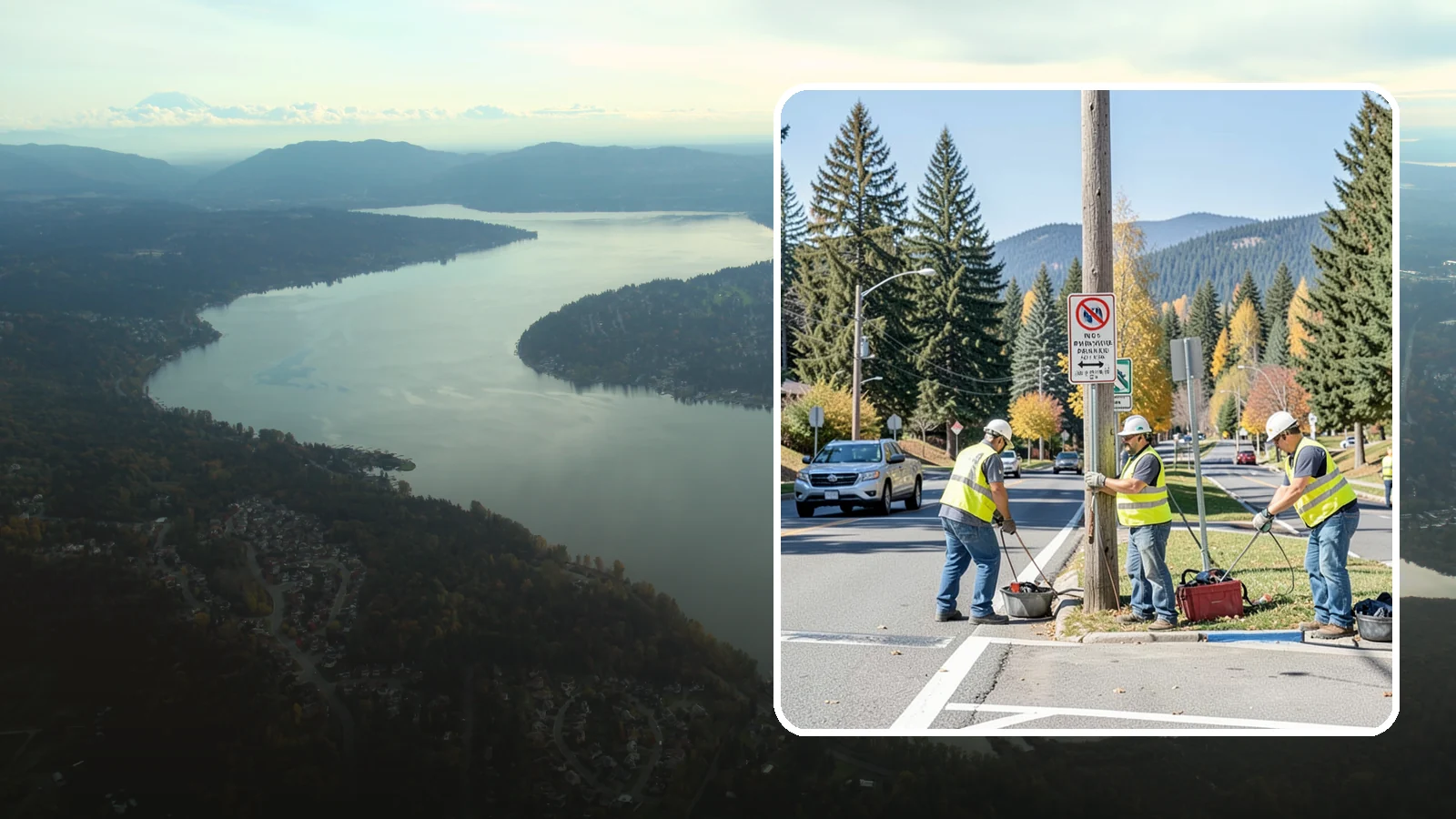 No Parking Sign Installation in Sammamish, King County, WA - Installation of regulatory no-parking and restricted-parking signs to support enforcement and clear-zone access.