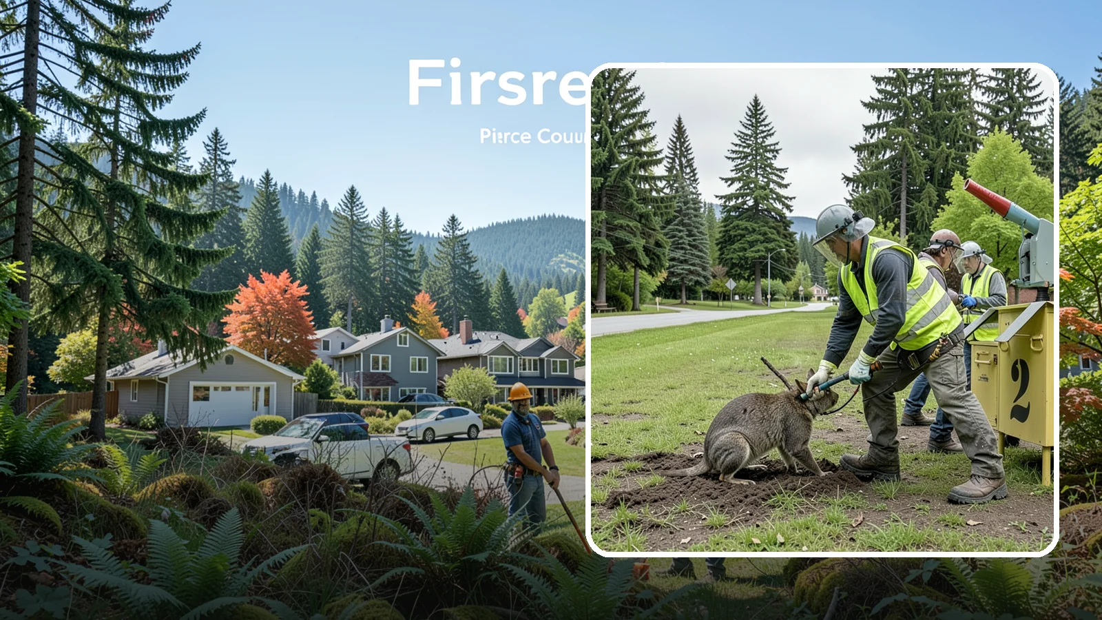Nuisance Wildlife Management in Fircrest, Pierce County, WA - Humane nuisance wildlife management that resolves conflicts with animals at public sites.