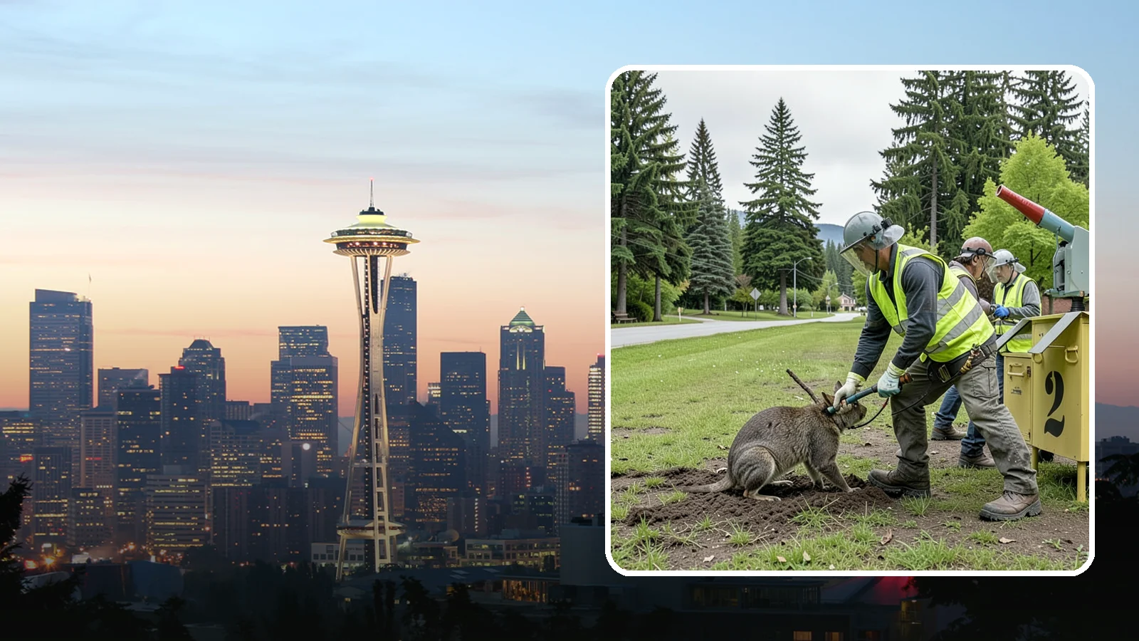 Nuisance Wildlife Management in Seattle, King County, WA - Humane nuisance wildlife management that resolves conflicts with animals at public sites.