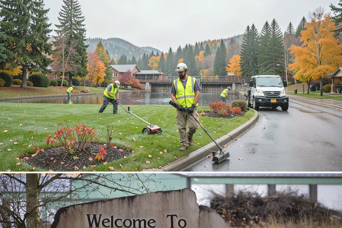 On-Call Maintenance Services in Buckley, Pierce County, WA - Task orders flow throughout the year, with volume rising during spring growth and fall storm cleanup.