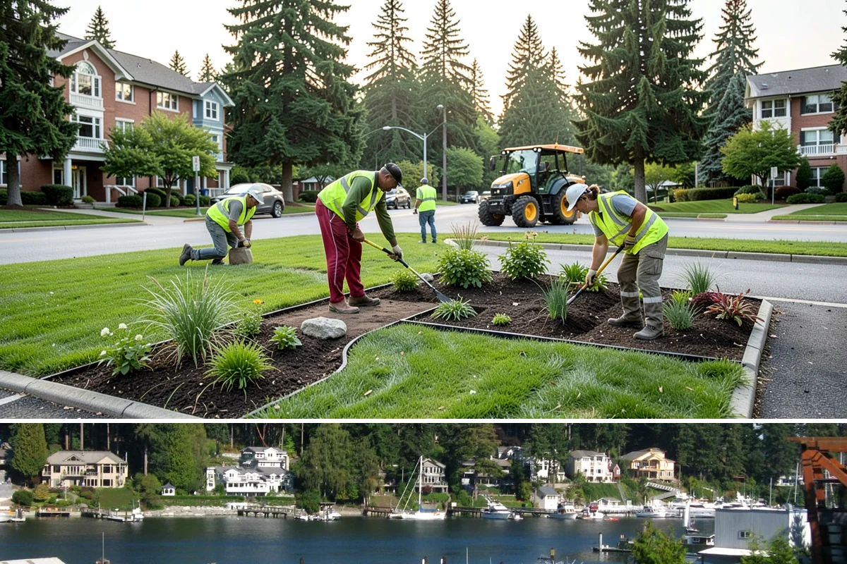 On-Call Maintenance Services in Gig Harbor, Pierce County, WA - Task orders flow throughout the year, with volume rising during spring growth and fall storm cleanup.