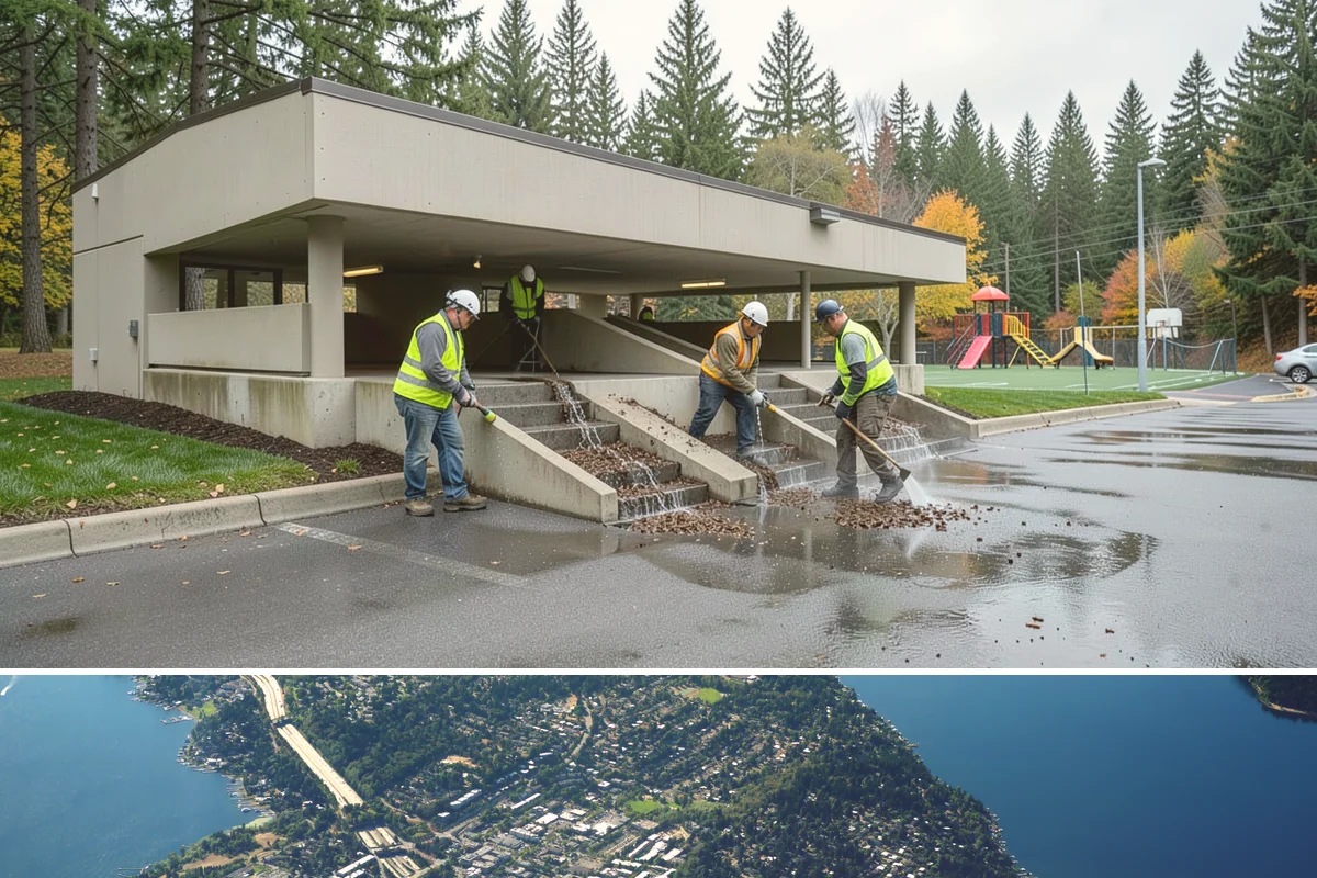 On-Call Maintenance Services in Mercer Island, King County, WA - Task orders flow throughout the year, with volume rising during spring growth and fall storm cleanup.
