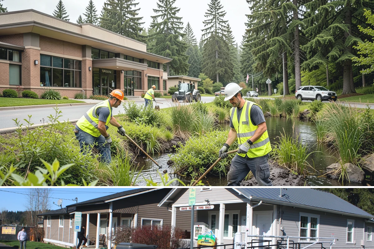 On-Call Maintenance Services in South Prairie, Pierce County, WA - Task orders flow throughout the year, with volume rising during spring growth and fall storm cleanup.