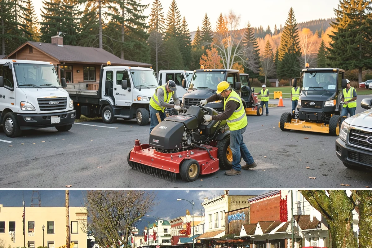 Open Space Mowing in Arlington, Snohomish County, WA - Open-space mowing is timed to management-plan windows, with fuel-reduction cuts concentrated before the dry summer fire season.