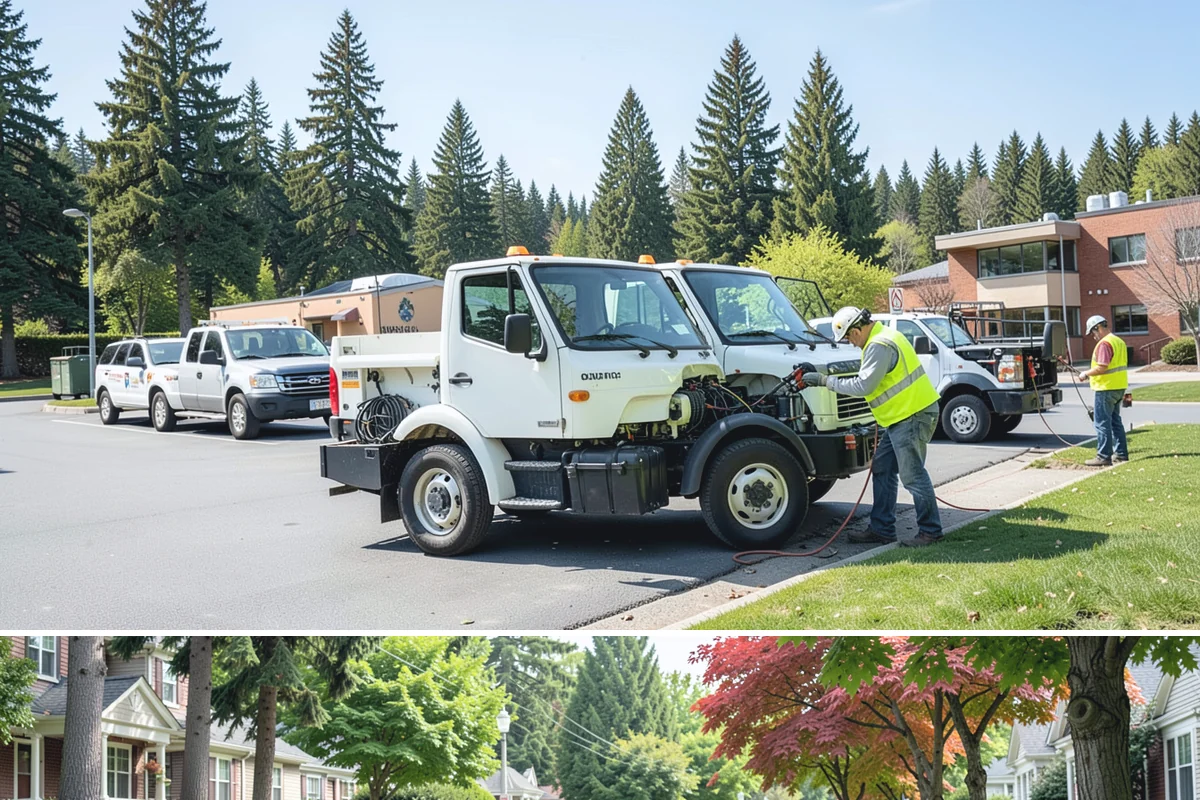 Open Space Mowing in Beaux Arts Village, King County, WA - Open-space mowing is timed to management-plan windows, with fuel-reduction cuts concentrated before the dry summer fire season.