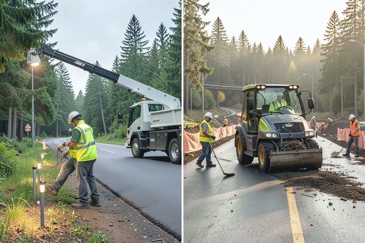 Open Space Mowing in Bonney Lake, Pierce County, WA - Map mowing zones and sensitive areas with staff