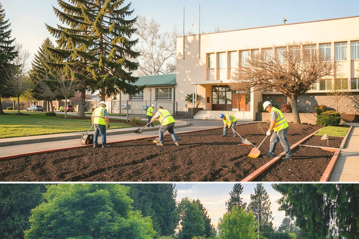 Open Space Mowing in Bonney Lake, Pierce County, WA - Open-space mowing is timed to management-plan windows, with fuel-reduction cuts concentrated before the dry summer fire season.