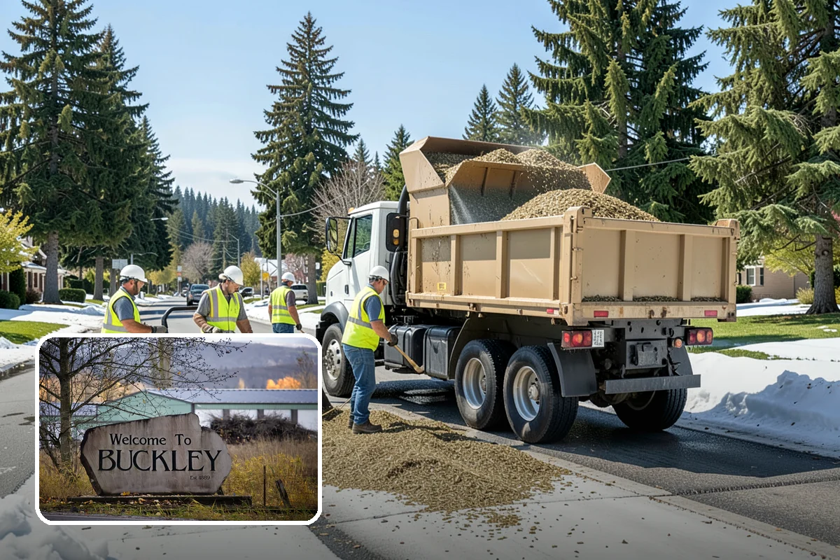 Open Space Mowing in Buckley, Pierce County, WA - Reduces fire fuel loads across open parcels