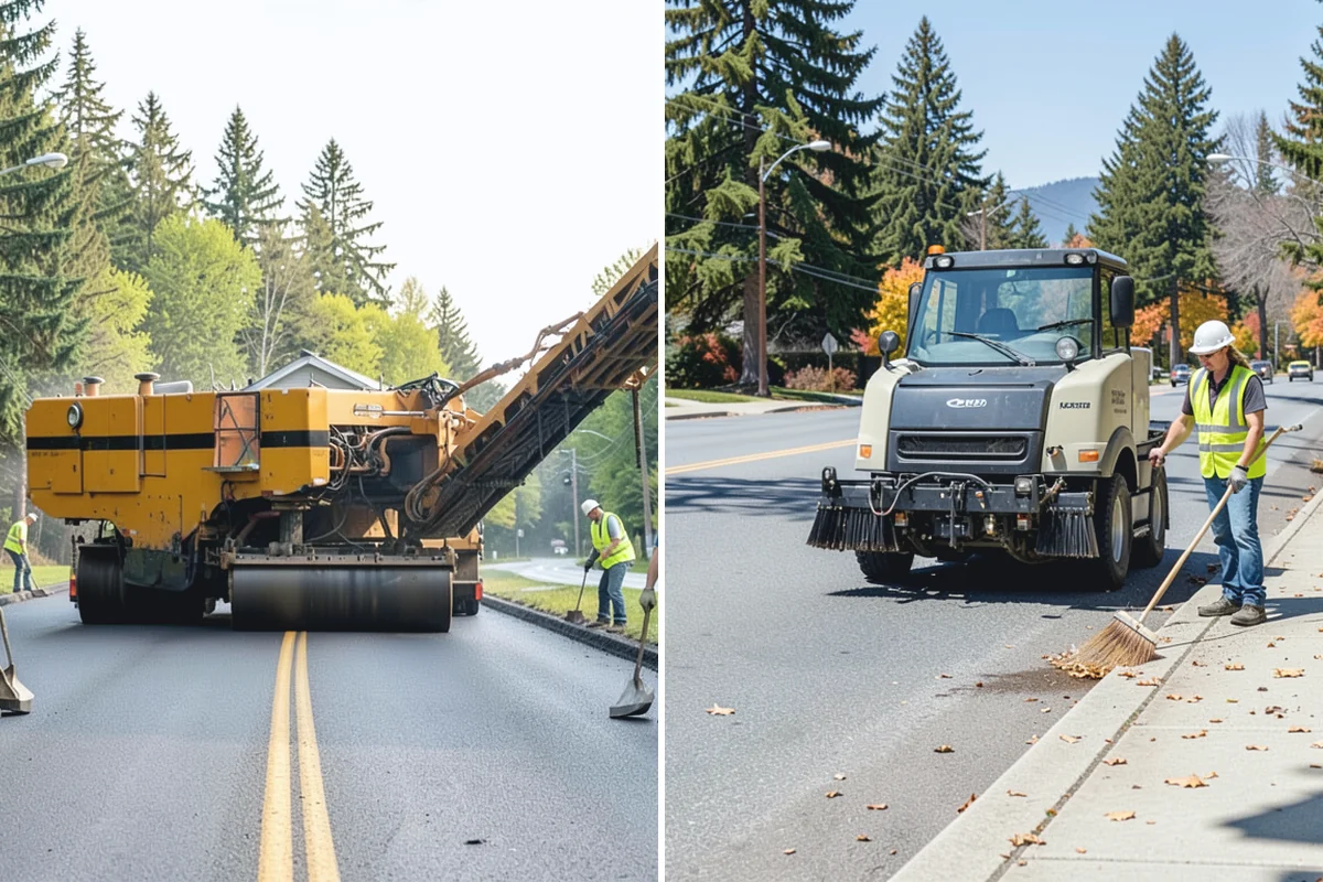 Open Space Mowing in Buckley, Pierce County, WA - Map mowing zones and sensitive areas with staff