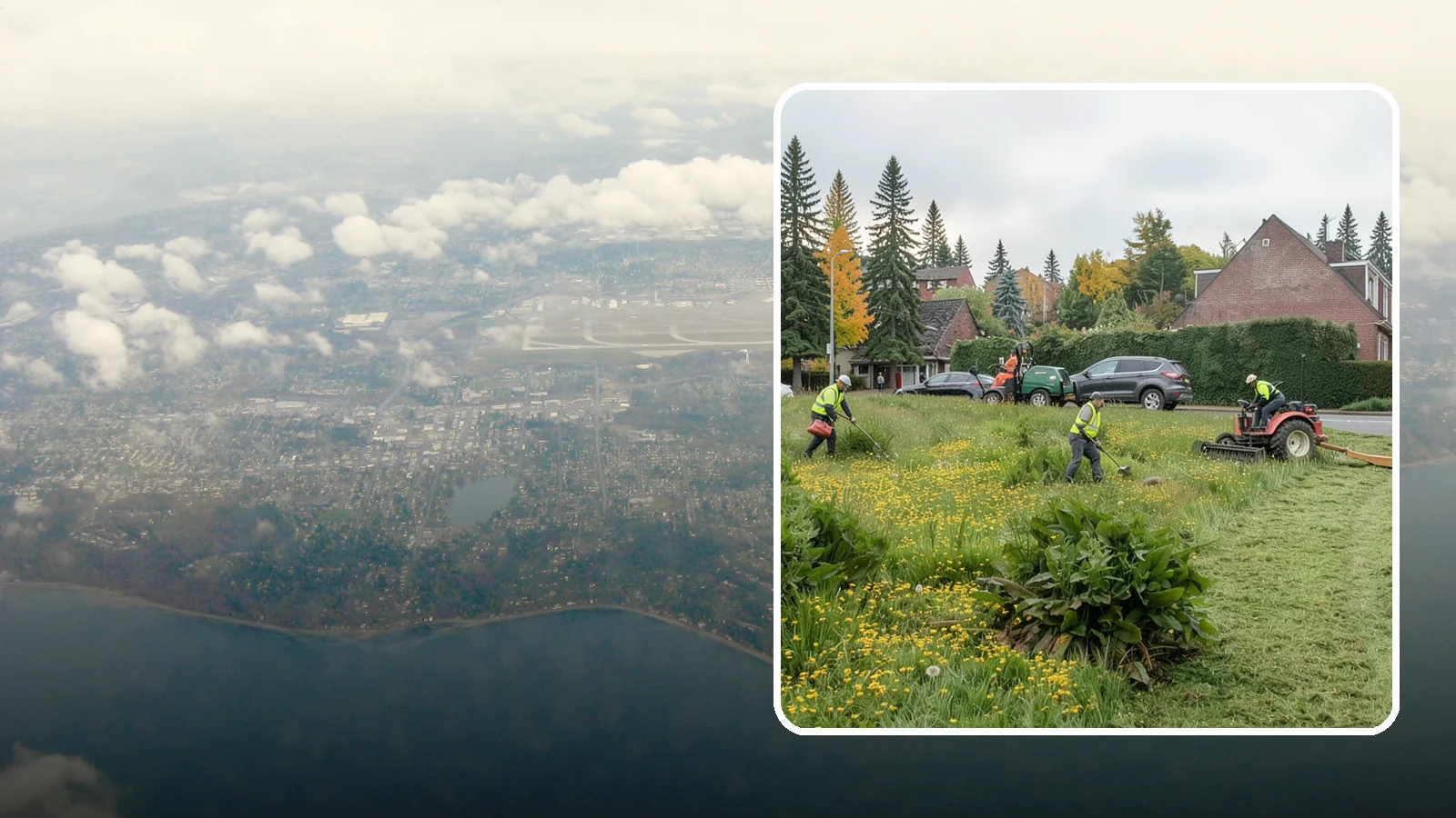 Open Space Mowing in Burien, King County, WA - Scheduled mowing of meadows, fields, and open-space parcels for access, safety, and fire fuel reduction.