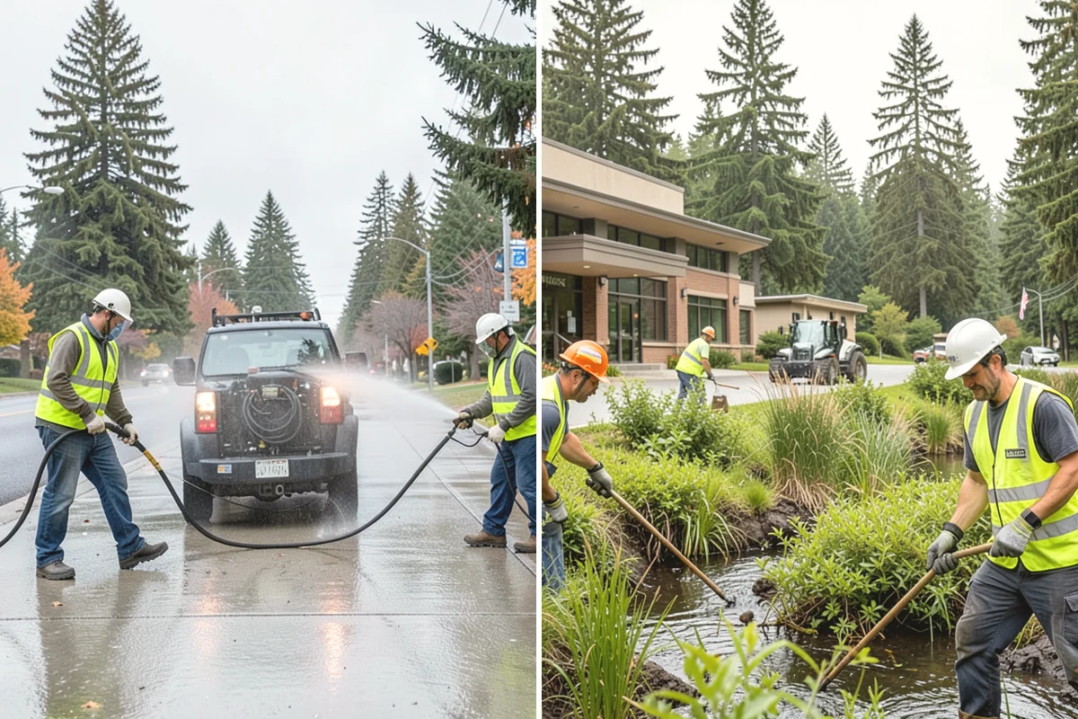 Open Space Mowing in Burien, King County, WA - Map mowing zones and sensitive areas with staff