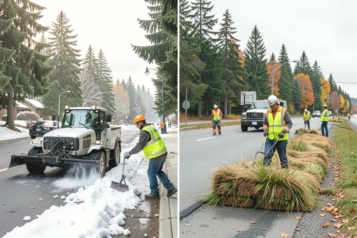 Open Space Mowing in Carnation, King County, WA - Map mowing zones and sensitive areas with staff
