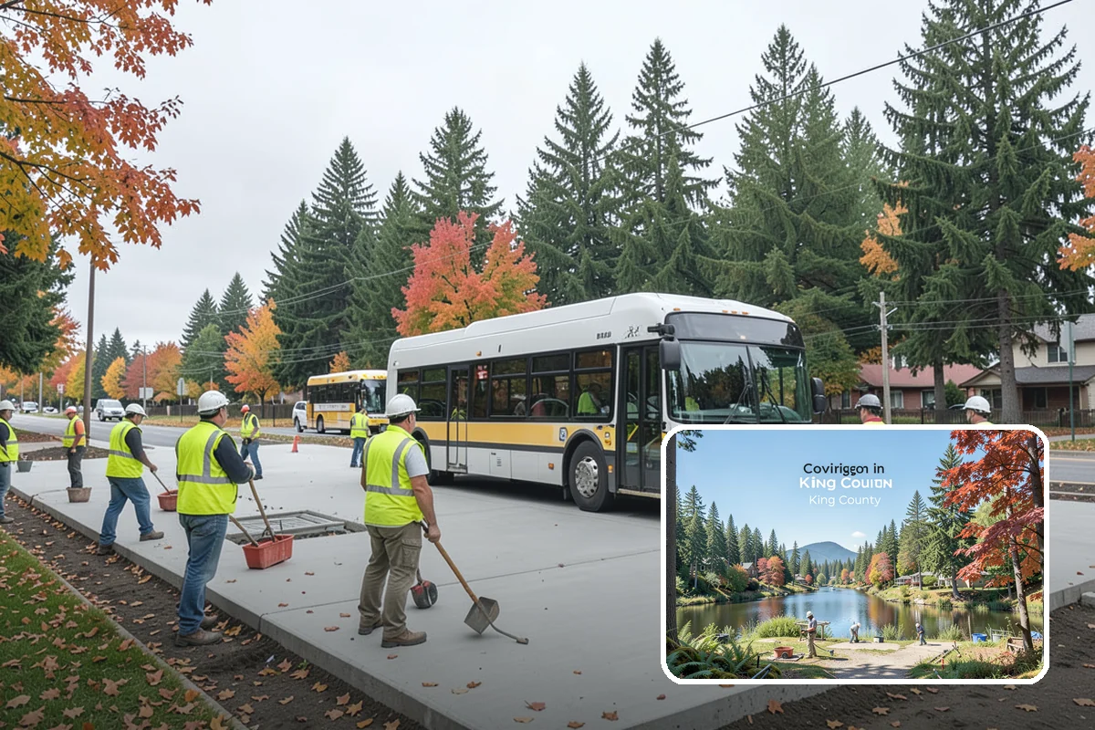 Open Space Mowing in Covington, King County, WA - Reduces fire fuel loads across open parcels