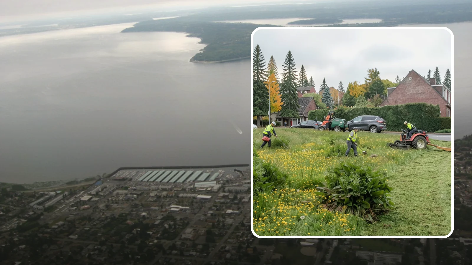 Open Space Mowing in Des Moines, King County, WA - Scheduled mowing of meadows, fields, and open-space parcels for access, safety, and fire fuel reduction.