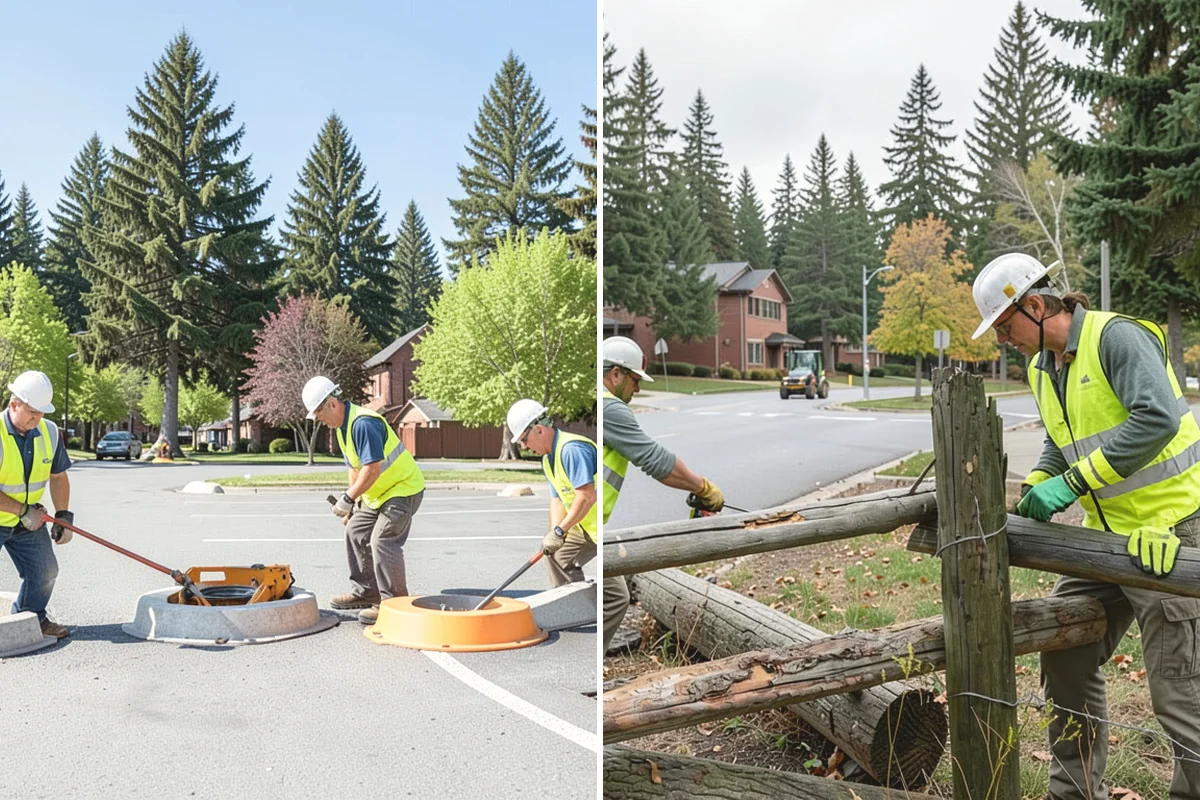Open Space Mowing in Edgewood, Pierce County, WA - Map mowing zones and sensitive areas with staff