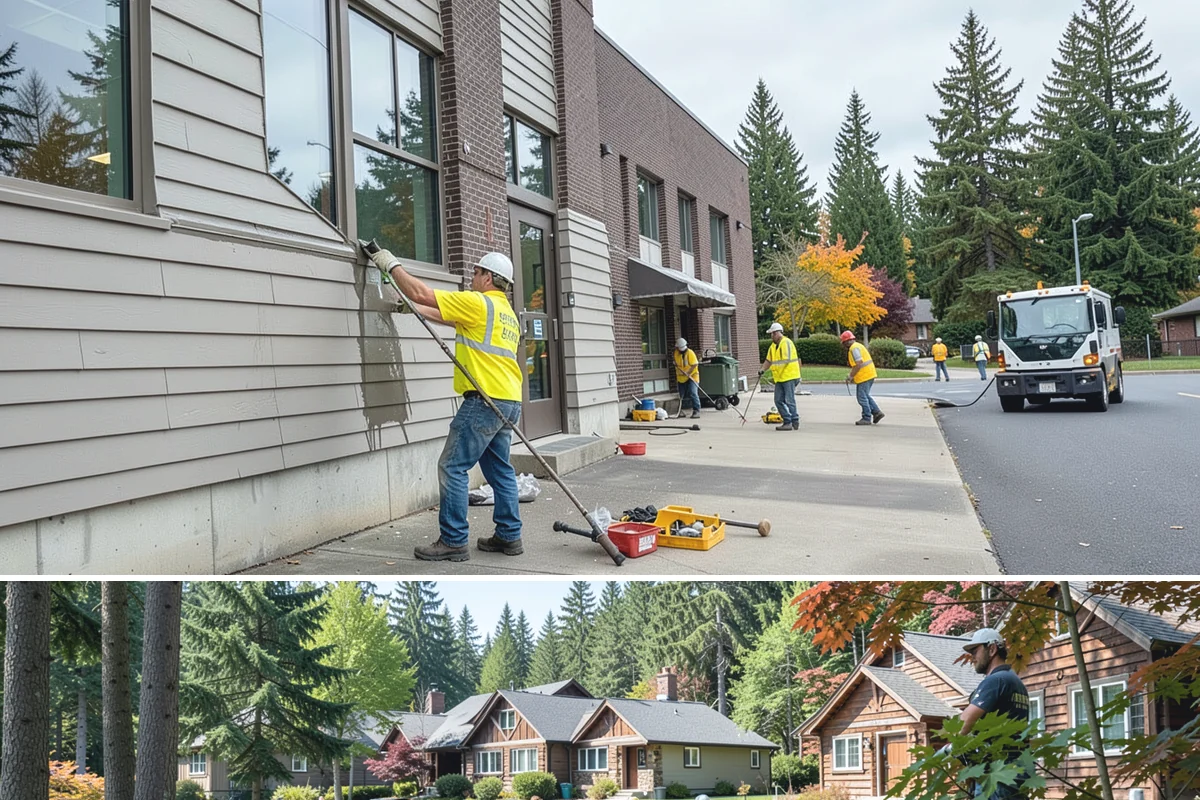 Open Space Mowing in Edgewood, Pierce County, WA - Open-space mowing is timed to management-plan windows, with fuel-reduction cuts concentrated before the dry summer fire season.
