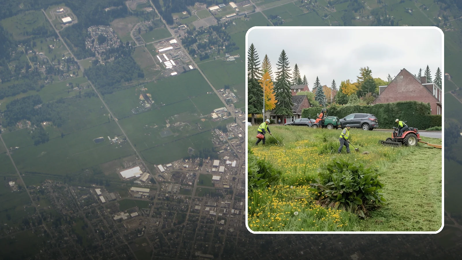 Open Space Mowing in Enumclaw, King County, WA - Scheduled mowing of meadows, fields, and open-space parcels for access, safety, and fire fuel reduction.