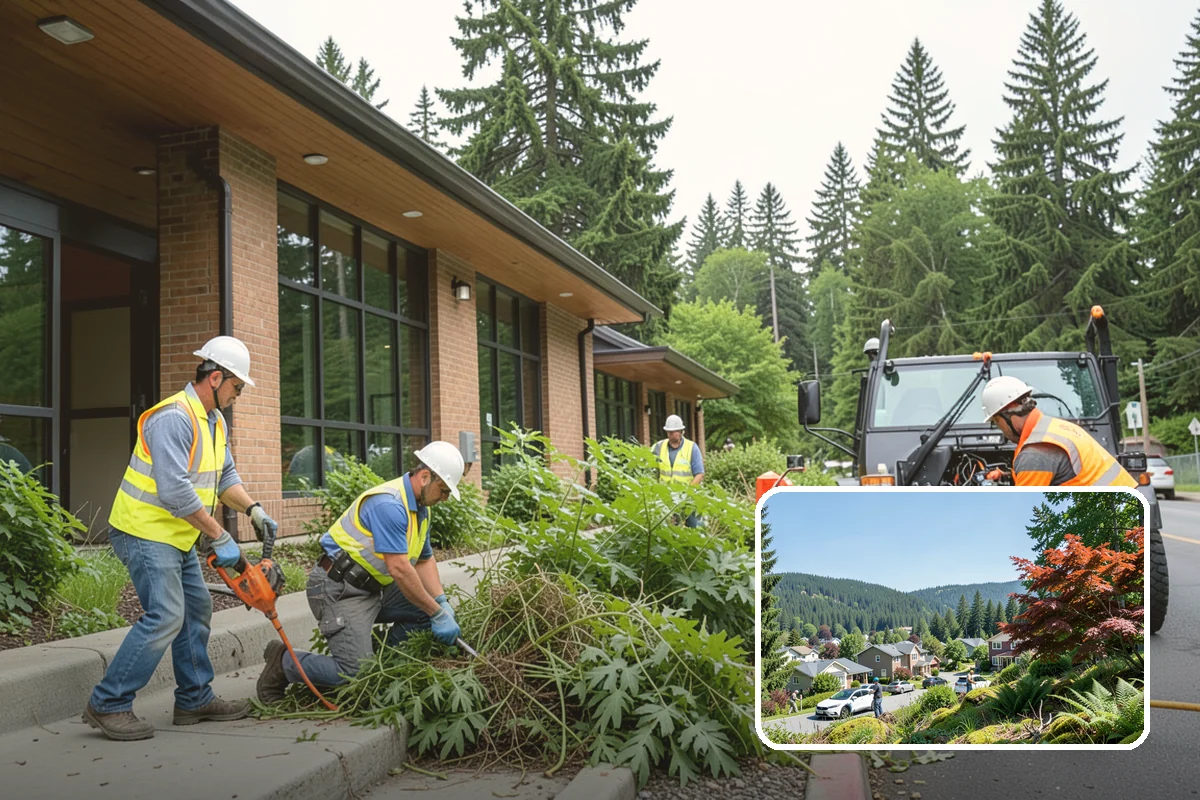 Open Space Mowing in Index, Snohomish County, WA - Reduces fire fuel loads across open parcels