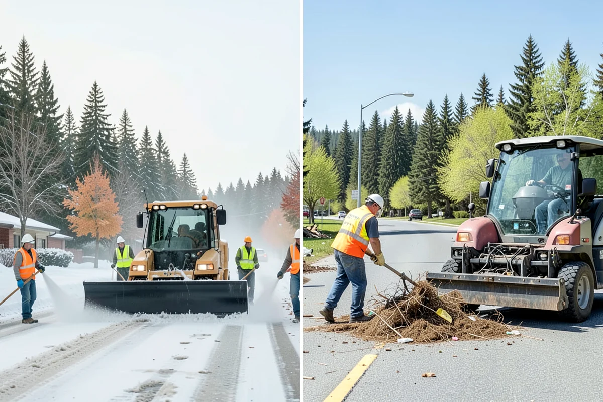 Open Space Mowing in Kenmore, King County, WA - Map mowing zones and sensitive areas with staff